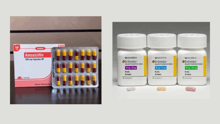can you take amoxicillin with entresto