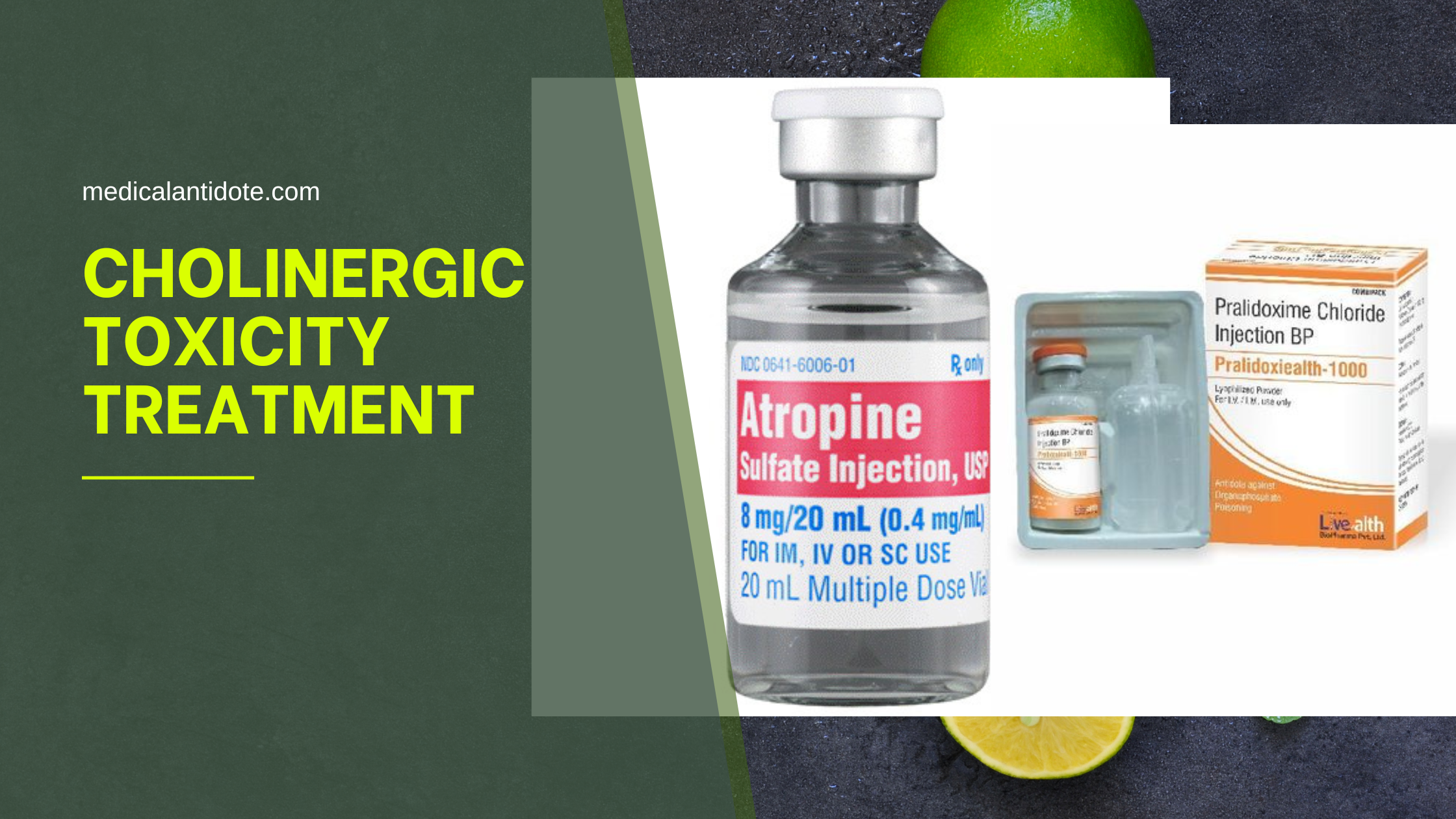 what is the antidote for cholinergic toxicity